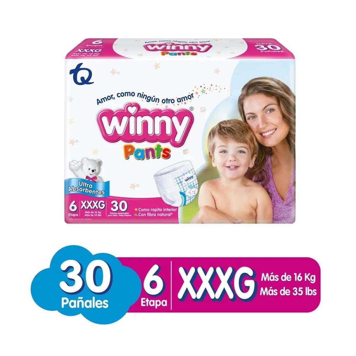 Panal Winny Pants Talla Xxxg/6 X 30 Und