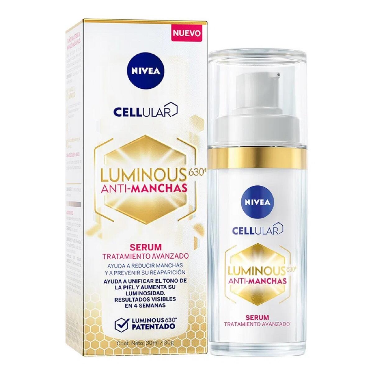 Crema Nivea Cellular Luminous Anti Manchas Serum X 30 Ml