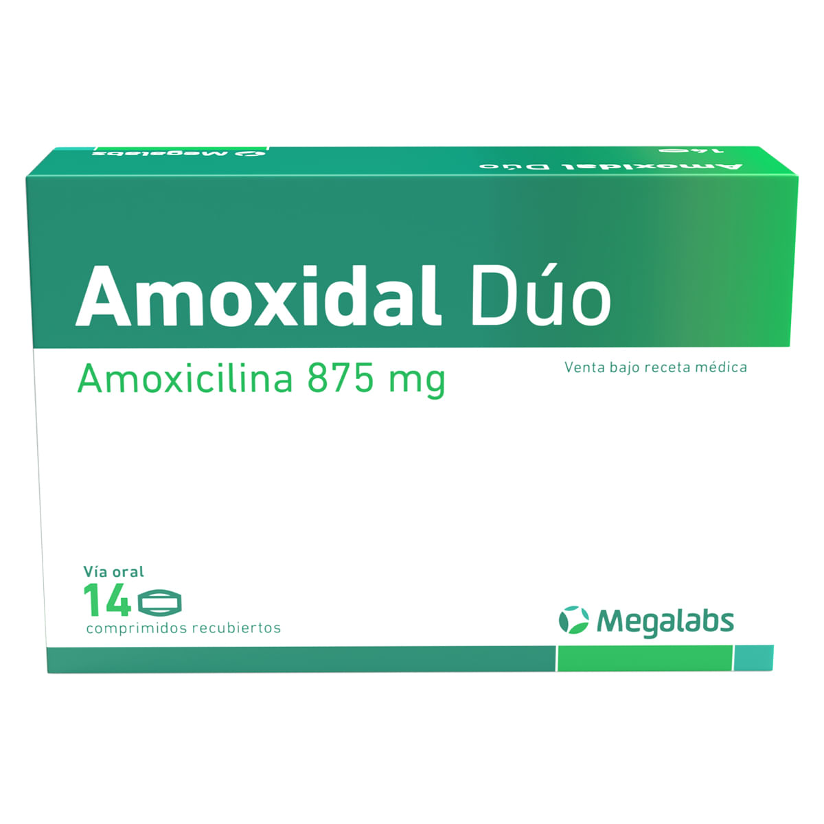 Amoxidal Duo Amoxicilina 875 Mg X 14 Comp