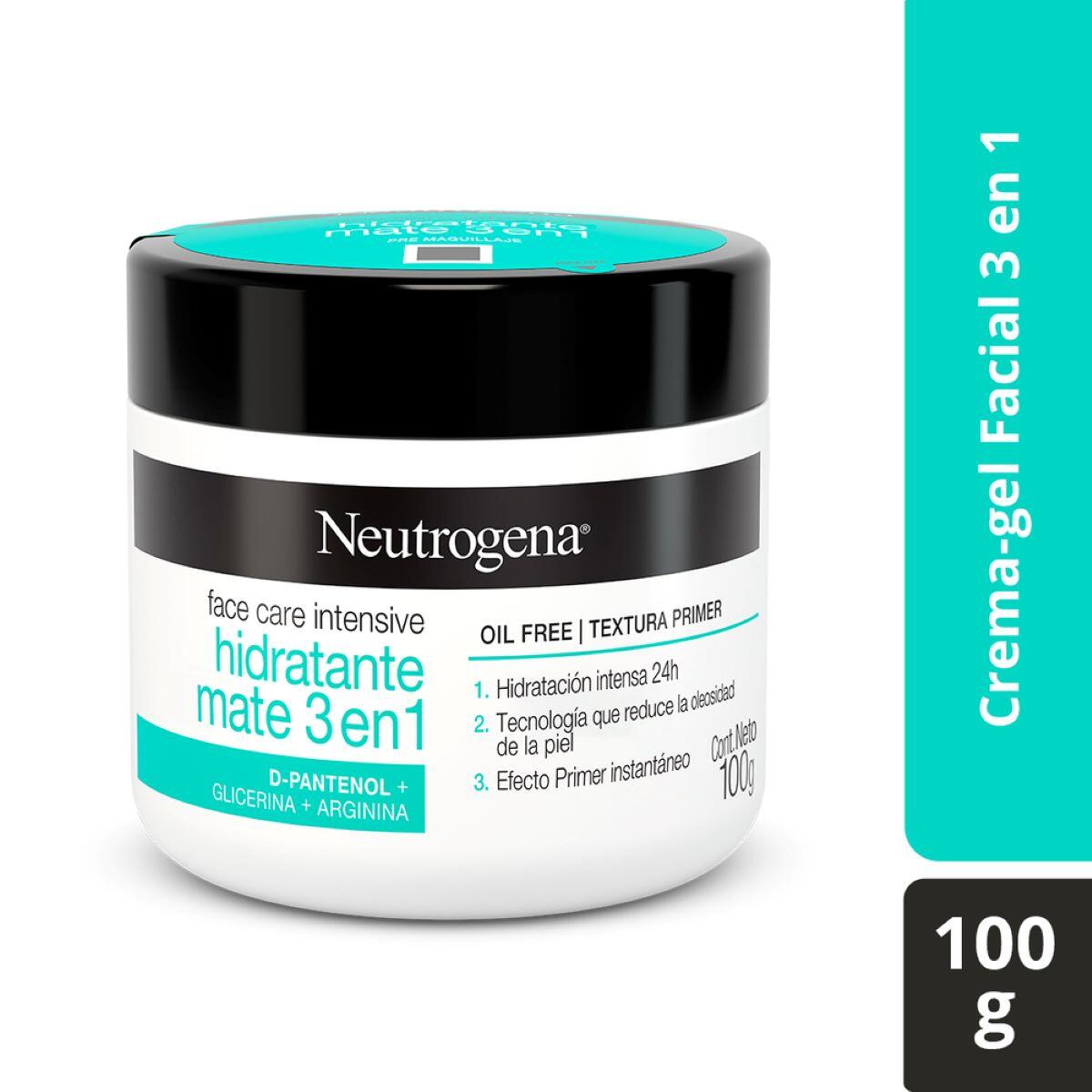 Neutrogena Crema Hidratante Mate 3 En 1 X 100 Gr