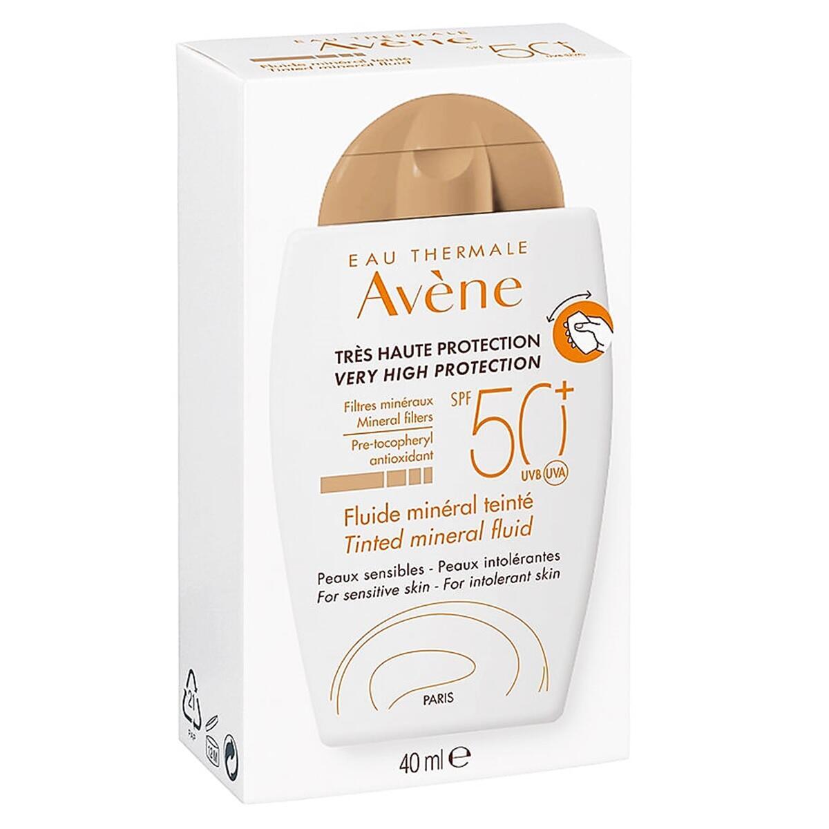 Protector Solar Avene Fluido Mineral Color Spf 50+ X 40 Ml