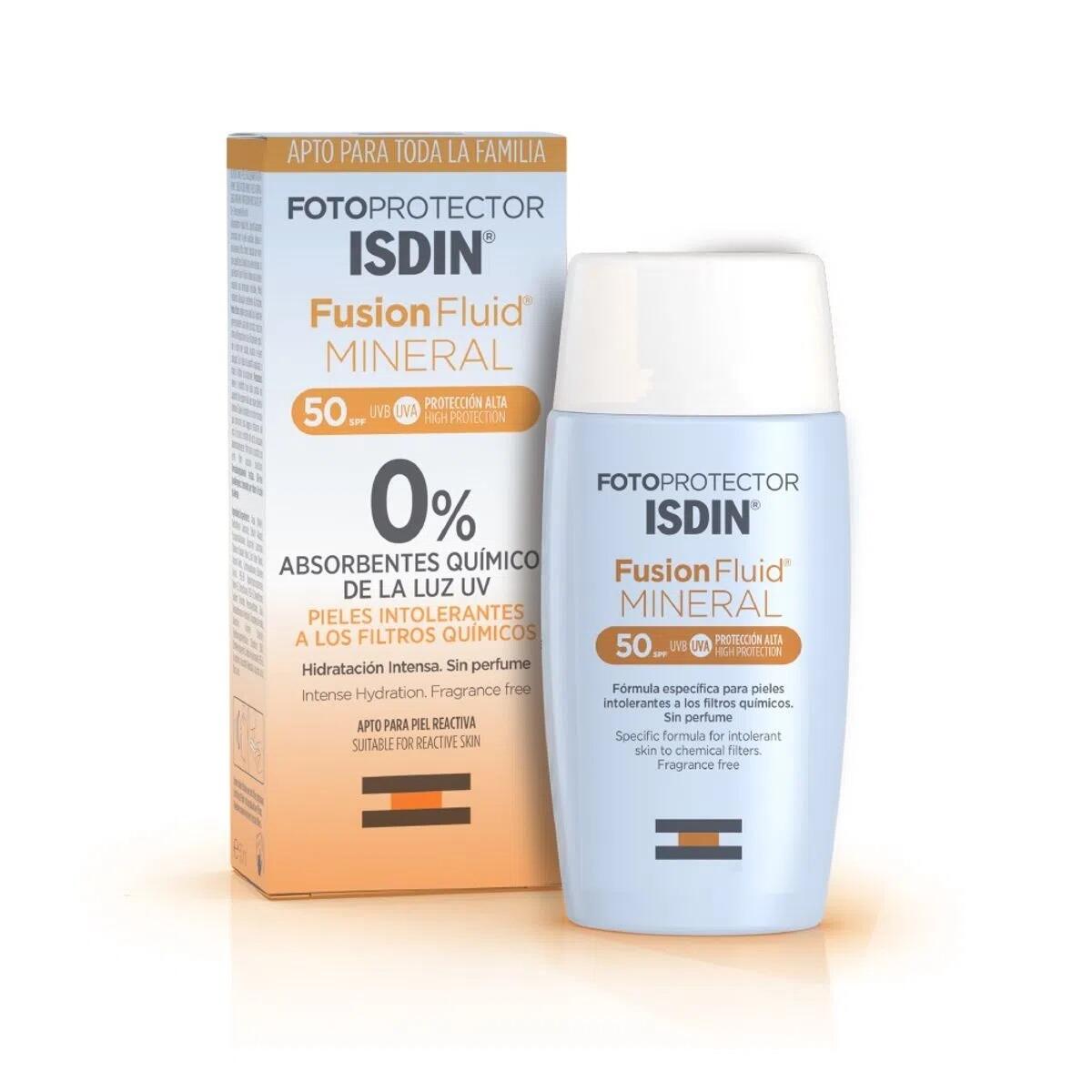 Fotoprotector Isdin Fusion Fluid Mineral Spf 50+ Fco X 50 M L