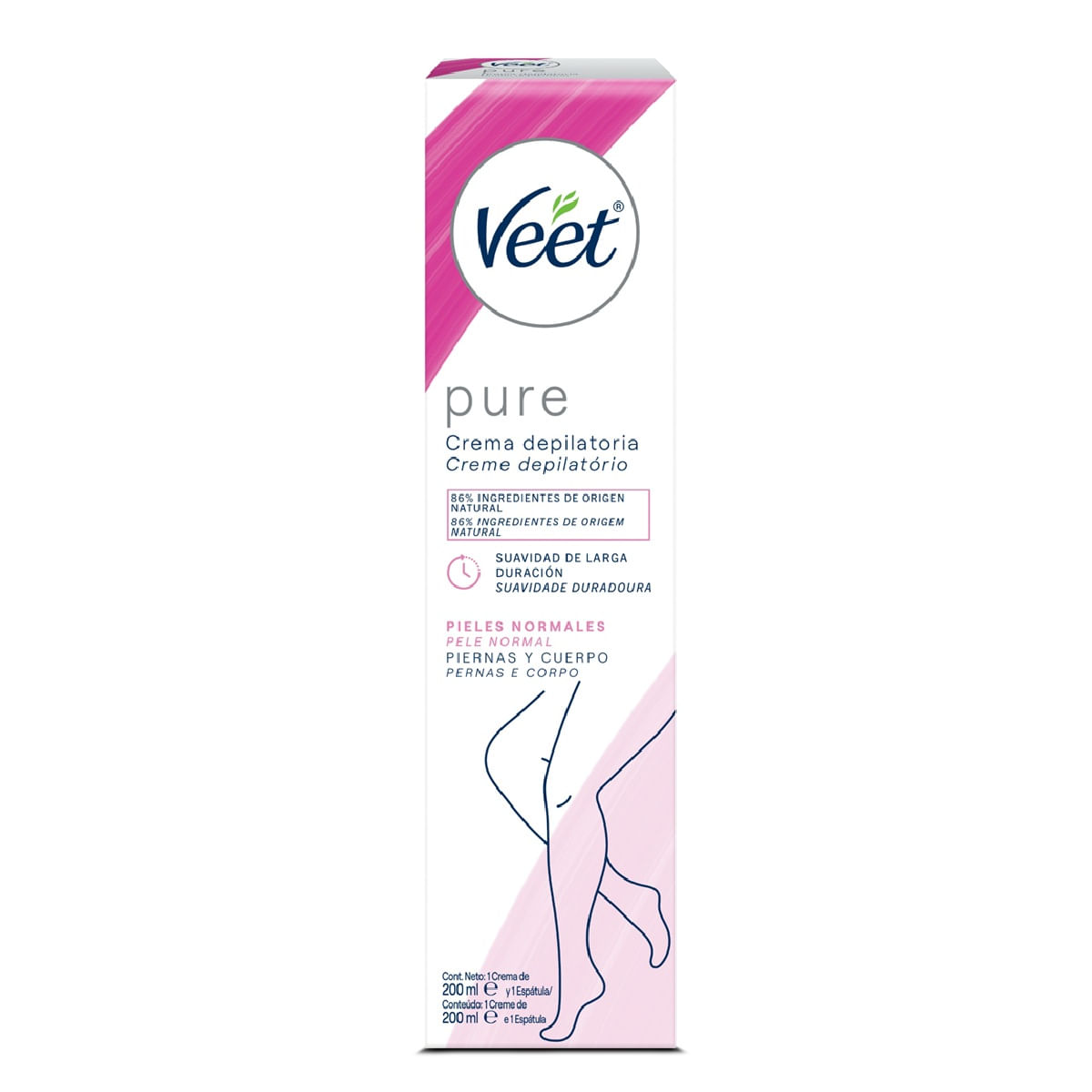 Veet Crema Depilatoria Piernas Y Cuerpo Piel Normal X 200 Ml