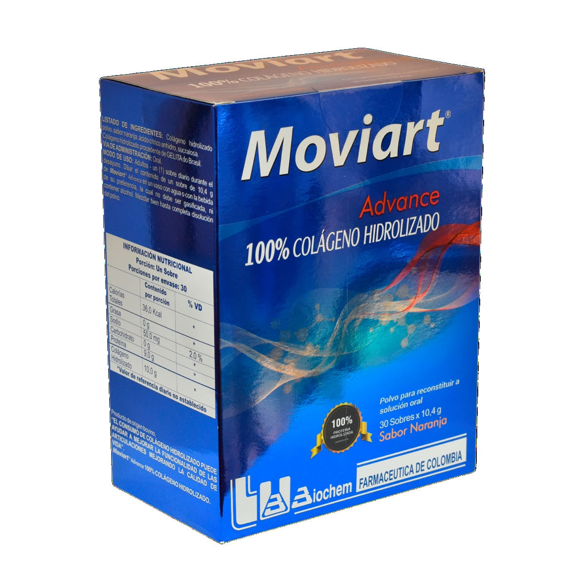 Moviart Advance Colageno Hidrolizado X 30 Sobres