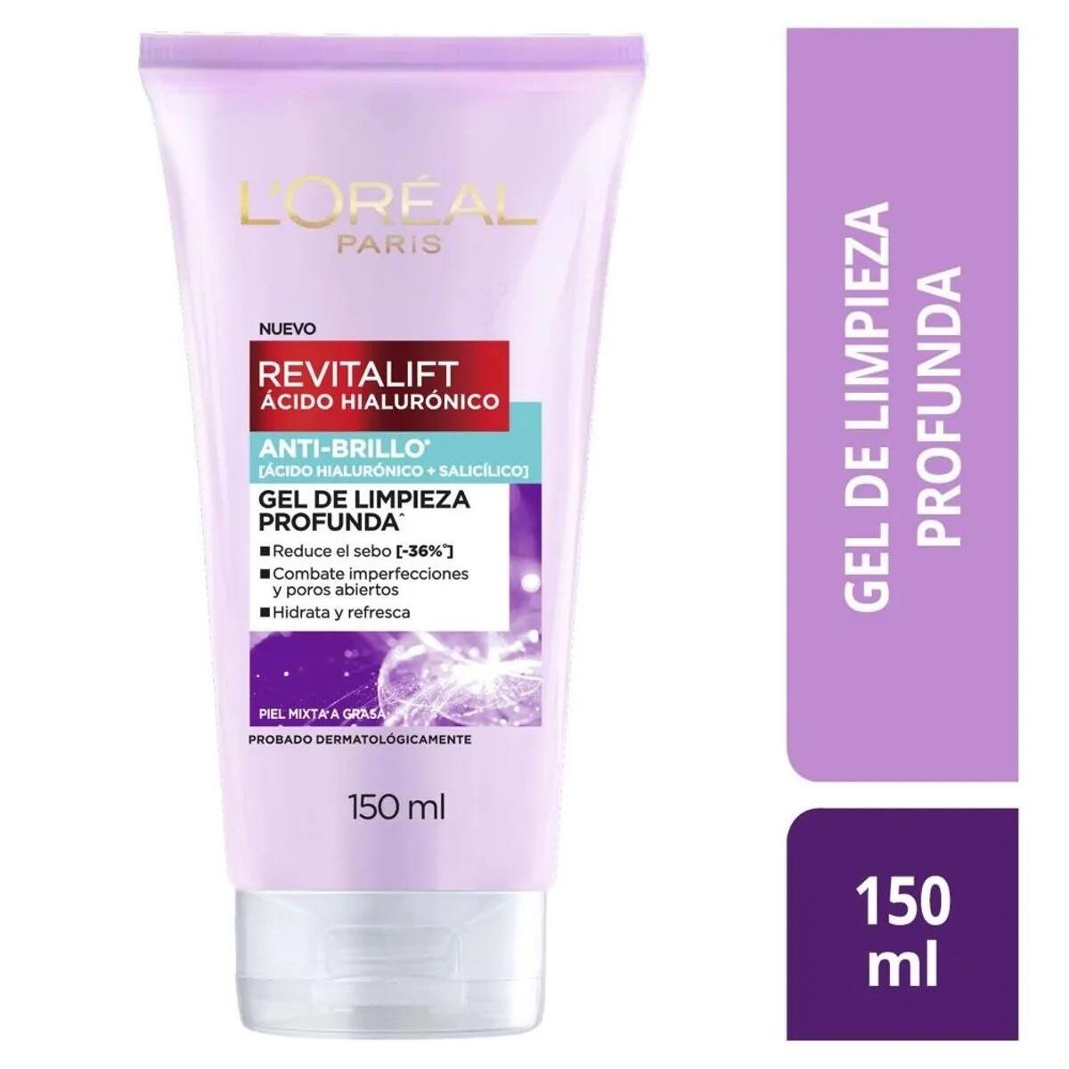 Revitalift Acido Hialuronico Gel De Limpieza Antibrillo X 150 Ml