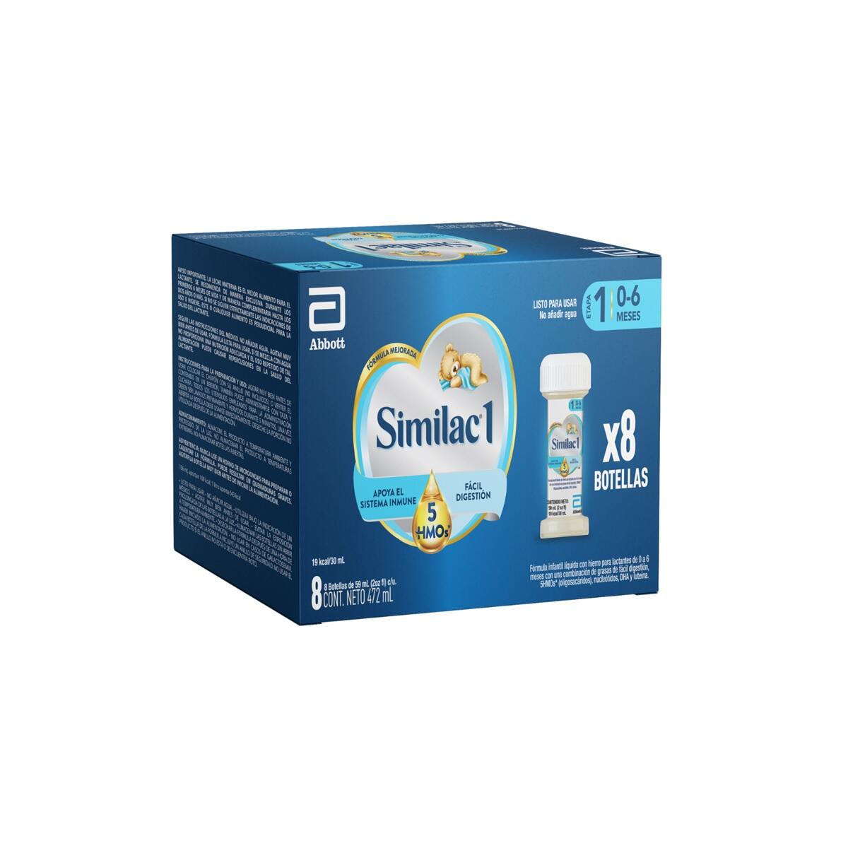 Formula Infantil Similac 1 Liquido X 8 Botellas X 59 Ml Cu
