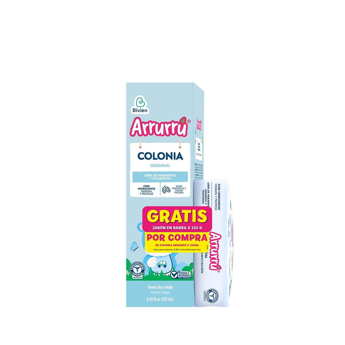 Colonia Arrurru Azul X 120 Ml Gratis Jabon Barra Arrurru