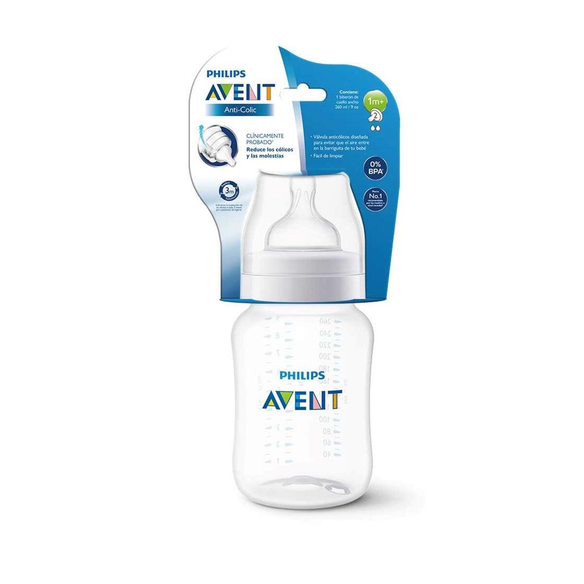 Tetero Avent Anti Colico Collarin 1m+ X 9 Oz