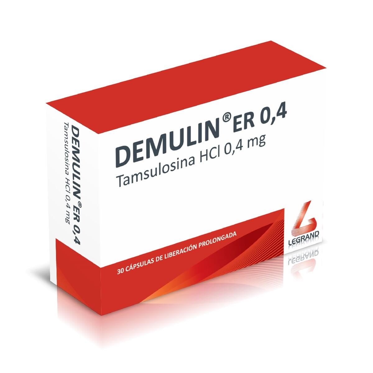 Demulin Er Tamsulosina 0.4 Mg X 30 Cap