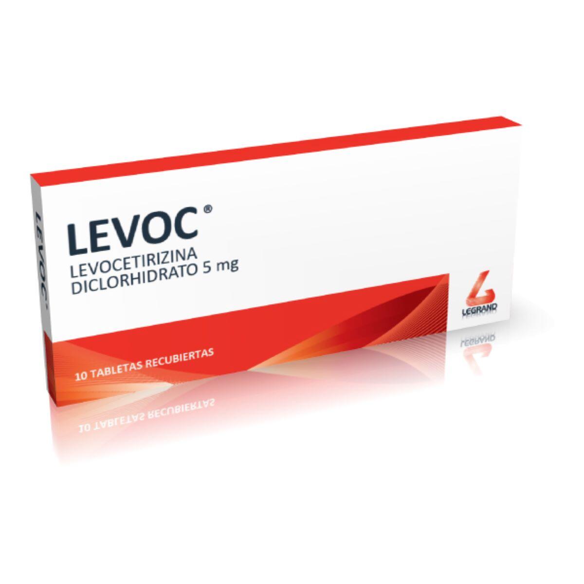 Levoc Levocetirizina 5 Mg X 10 Tabl