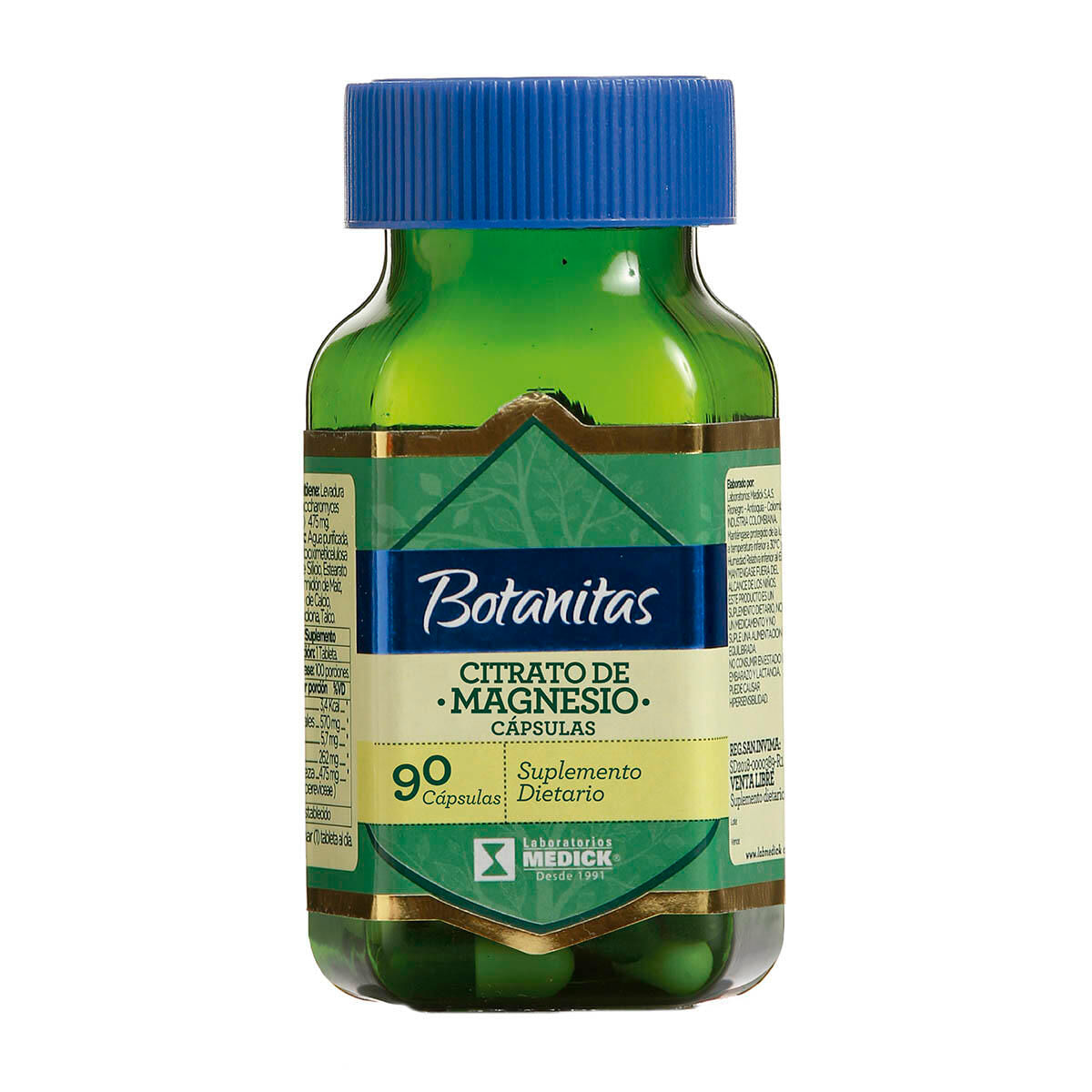 Citrato De Magnesio Botanitas X 90 Cap