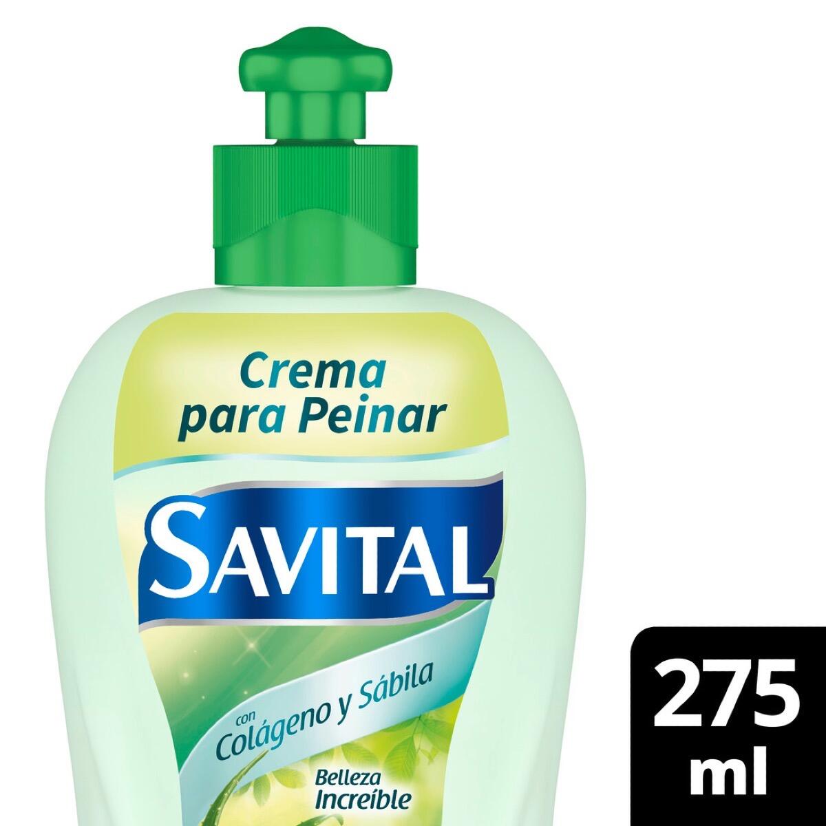 Crema Peinar Savital Colageno Y Sabila X 275 Ml