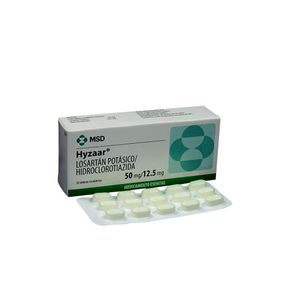 Hyzaar Losartan/hidroclorotiazida 50/12.5 Mg X 30 Tabl