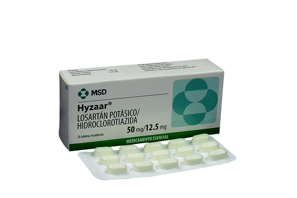 Hyzaar Losartan/hidroclorotiazida 50/12.5 Mg X 30 Tabl
