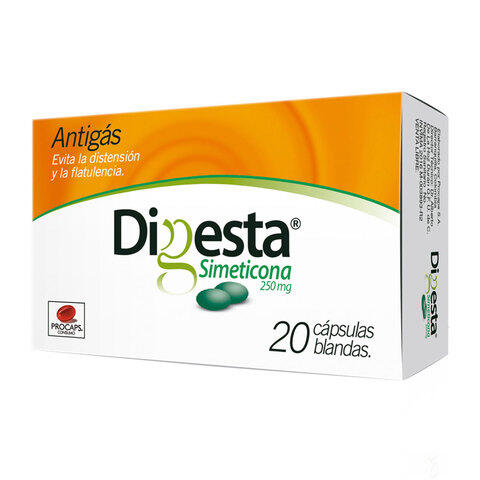 Digesta Simeticona 250 Mg X 20 Cap