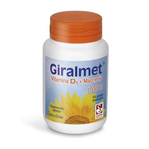Giralmet Vitamina D3/magnesio 1000 Ui X 100 Tabl