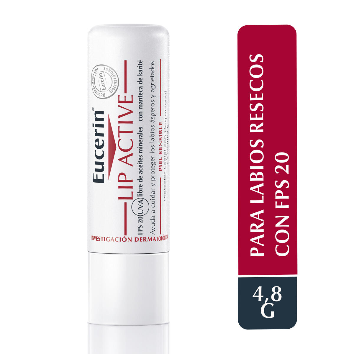 Protector Labial Eucerin Ph5 Lip Active X 4.8 Gr