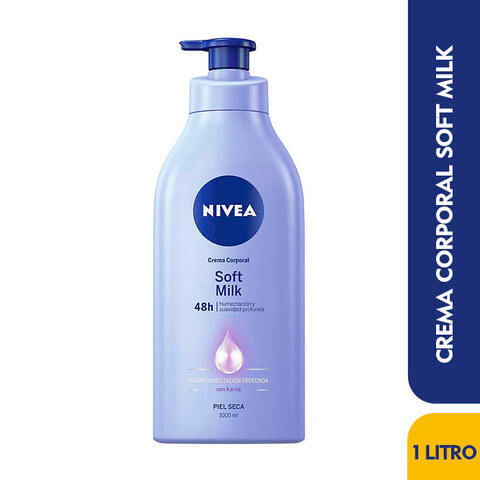 Crema Nivea Soft Milk Piel Seca X 1000 Ml