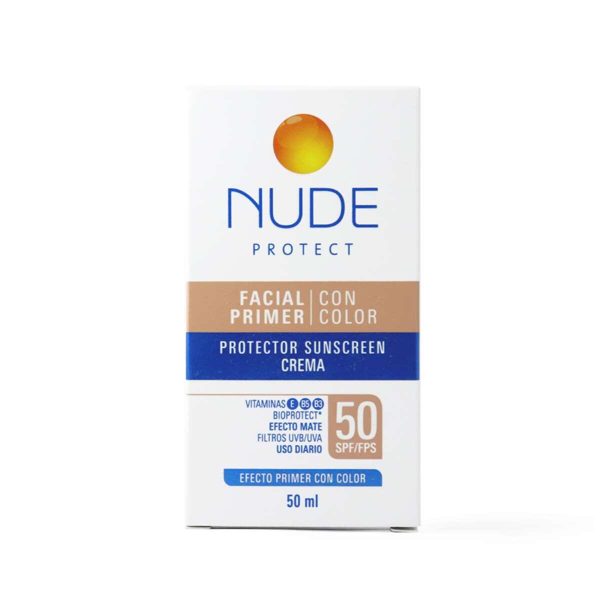 Protector Solar Nude Facial Color Spf 50 X 50 Ml