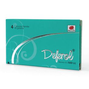 Deferol Vitamina D3 7000 U.i X 4 Cap