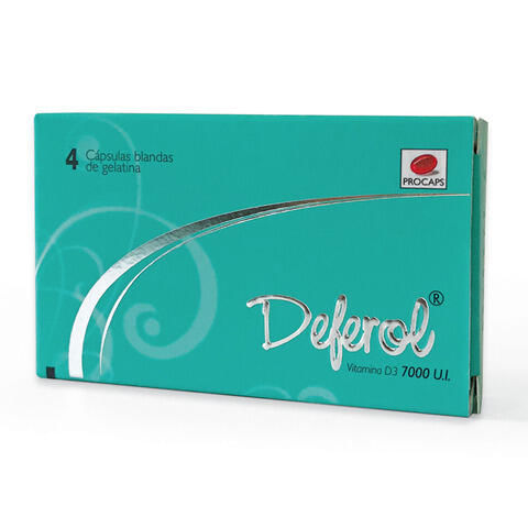 Deferol Vitamina D3 7000 U.i X 4 Cap