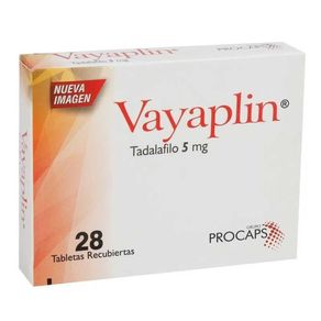 Vayaplin Tadalafilo 5 Mg X 28 Comp