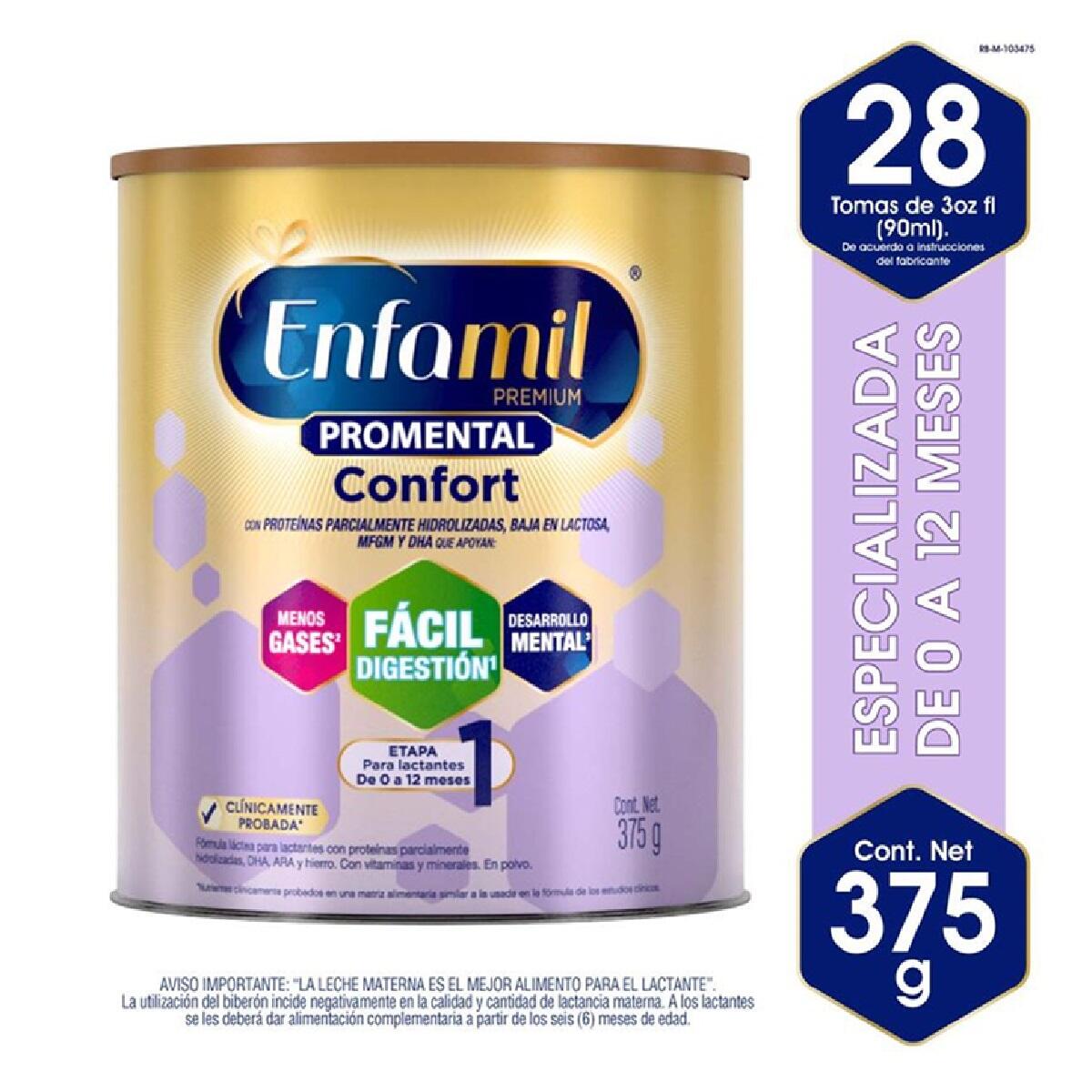 Formula Infantil Enfamil Premium Promental Confort Etapa 1 X 375 Gr