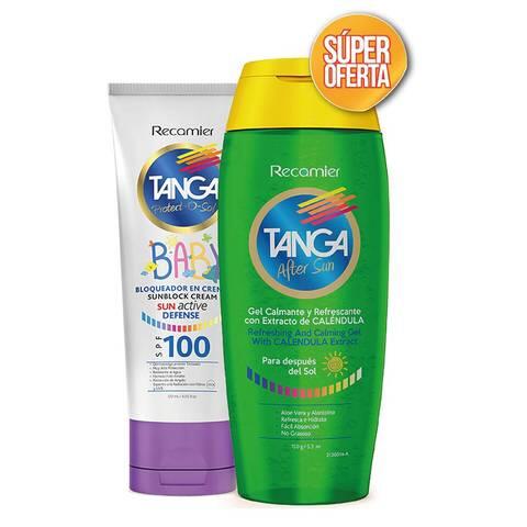 Protector Solar Tanga Baby Spf 100 Crema Frasco X 120 Ml Gratis After Sun Gel Frasco X 150 Ml