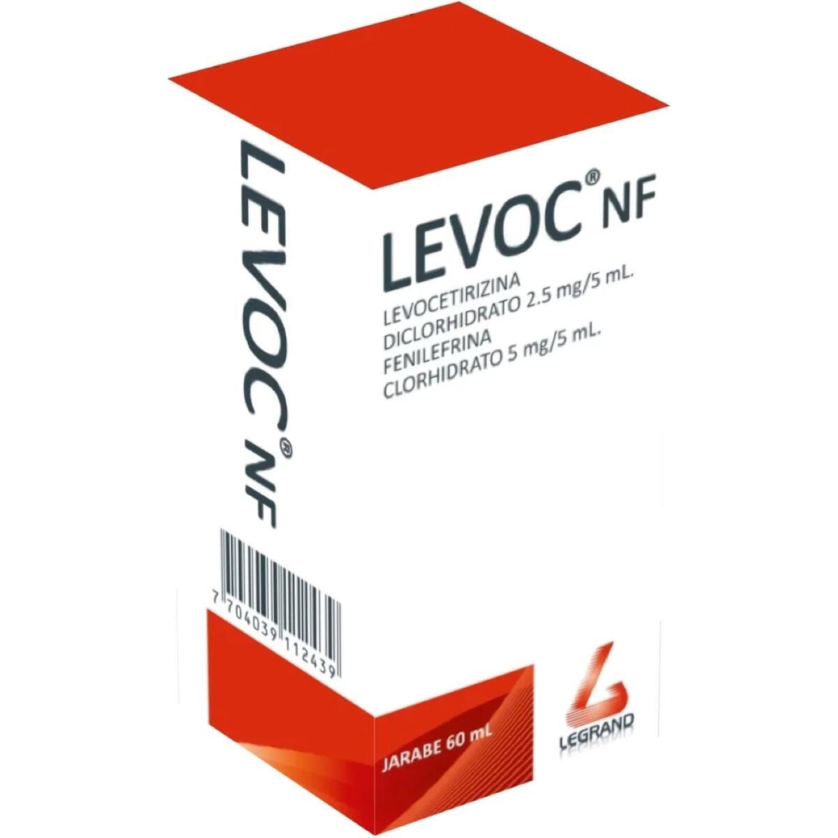 Levoc Nf Levocetirizina/fenilefrina 0.05/0.10 Gr Jarabe X 60 Ml