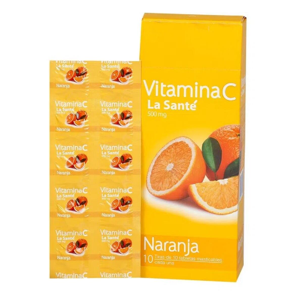 Vitamina C Naranja X 100 Tabl Masticable