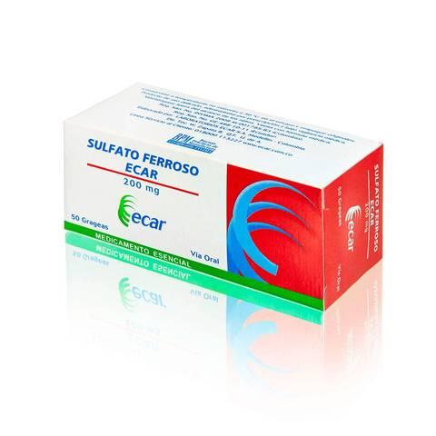 Sulfato Ferroso 200 Mg X 50 Tabl