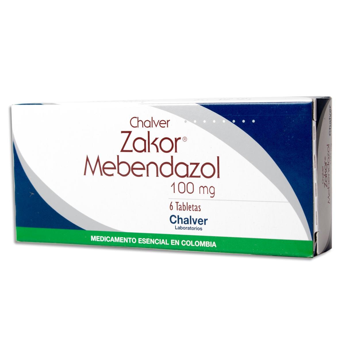 Zakor Mebendazol 100 Mg X 6 Tabl