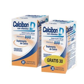 Calcibon D Calcio/vitamina D 800 U.i X 60 Tabl Gratis 30 Tabl