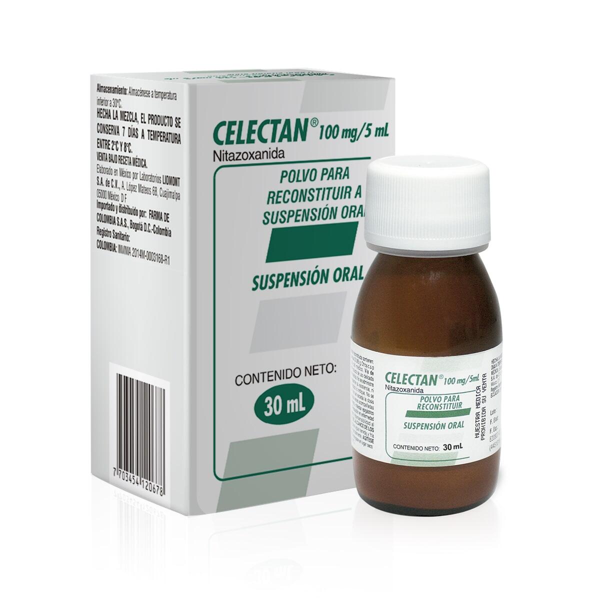 Celectan Nitazoxanida 100 Mg Suspension X 30 Ml