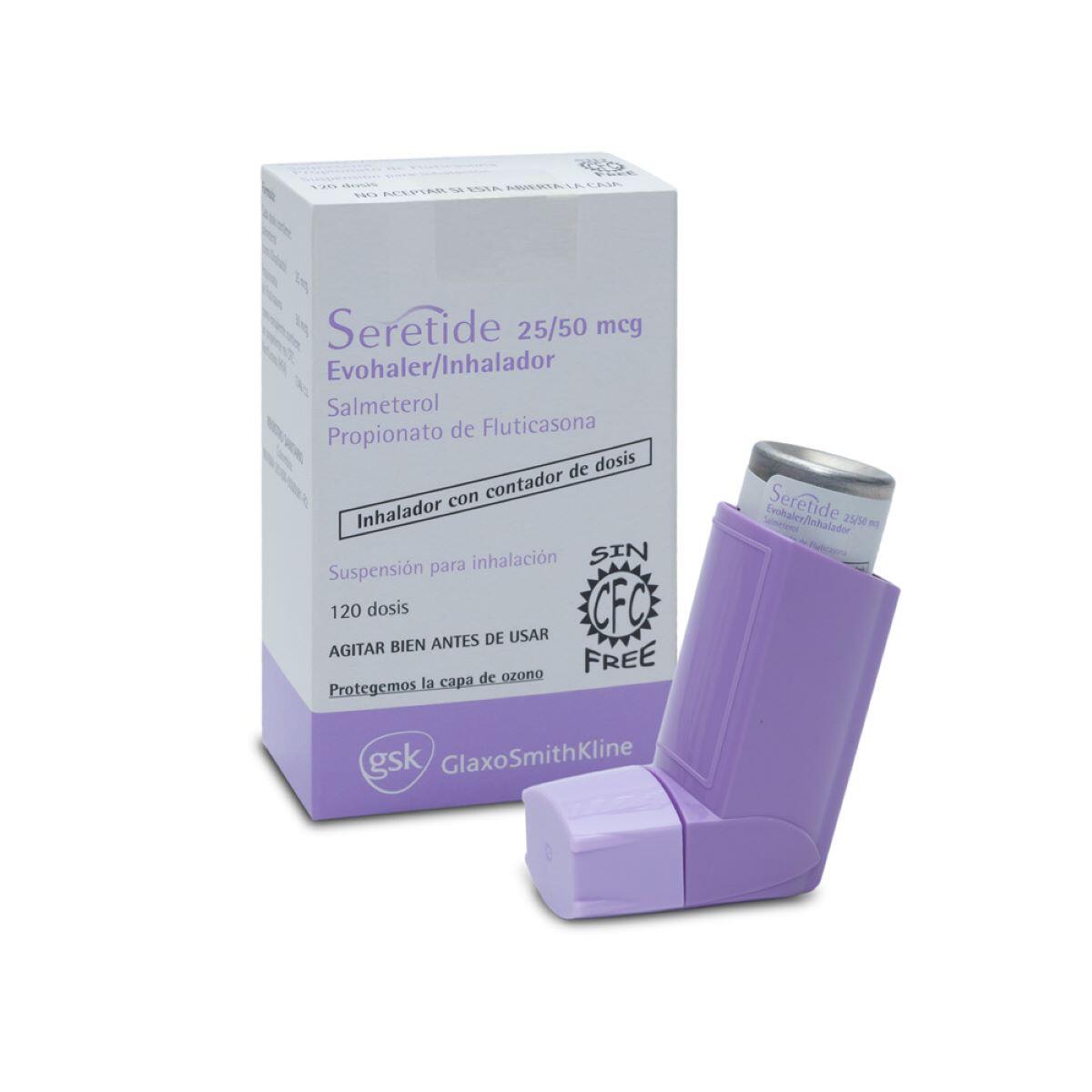 Seretide Fluticasona/salmeterol 50/25 Mcg X 120 Dosis