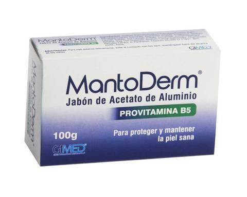 Mantoderm Acetato De Aluminio Jabon Barra X 100 G