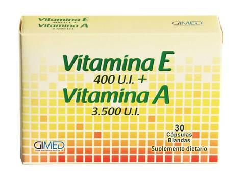Vitamina E + Vitamina A X 30 Cap