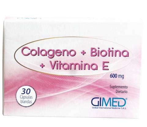 Colageno + Biotina + Vitamina E 600 Ui X 30 Cap