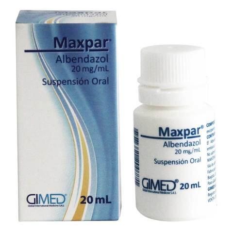 Maxpar Albendazol 2 Gr Suspension X 20 Ml