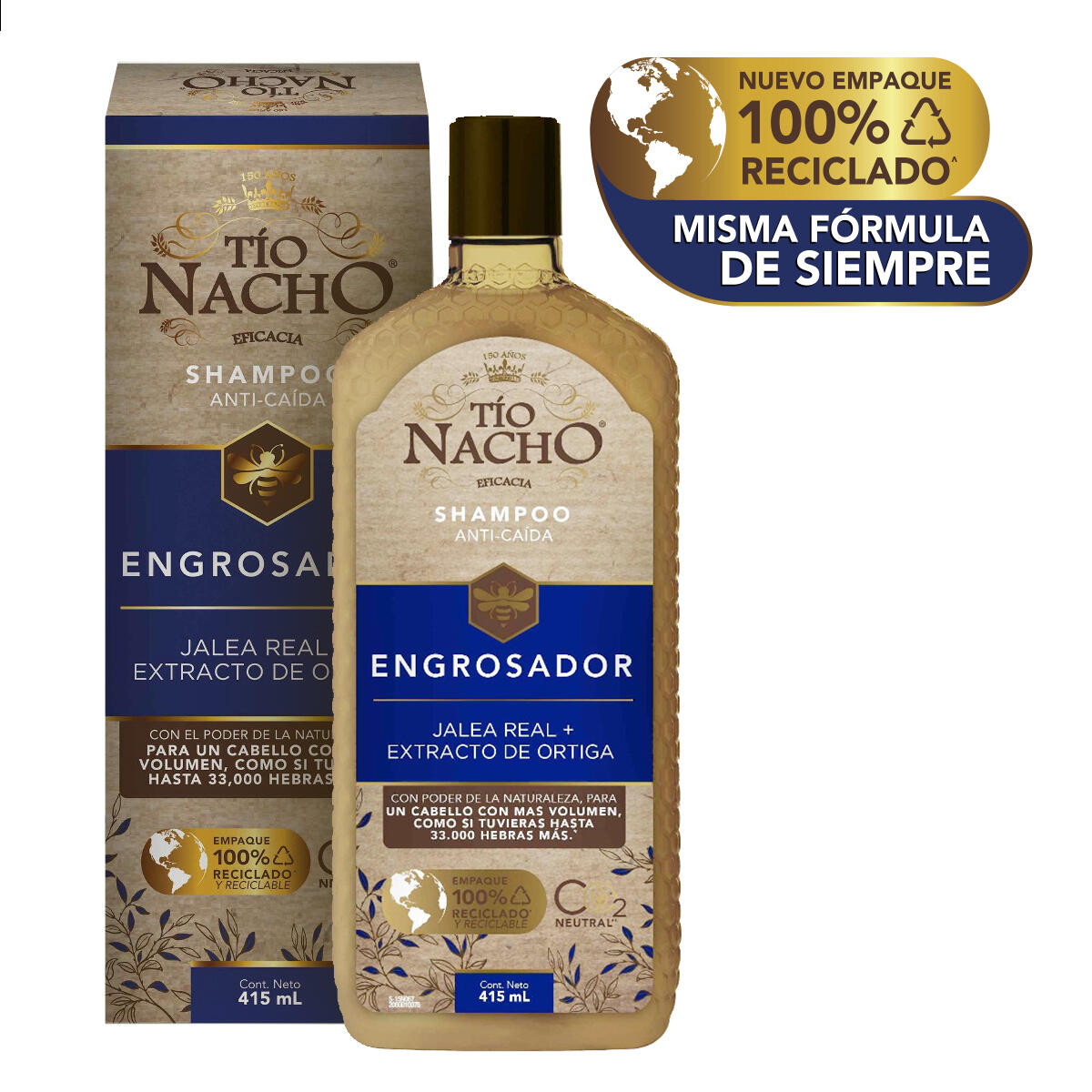 Shampoo Tio Nacho Engrosador X 415 Ml