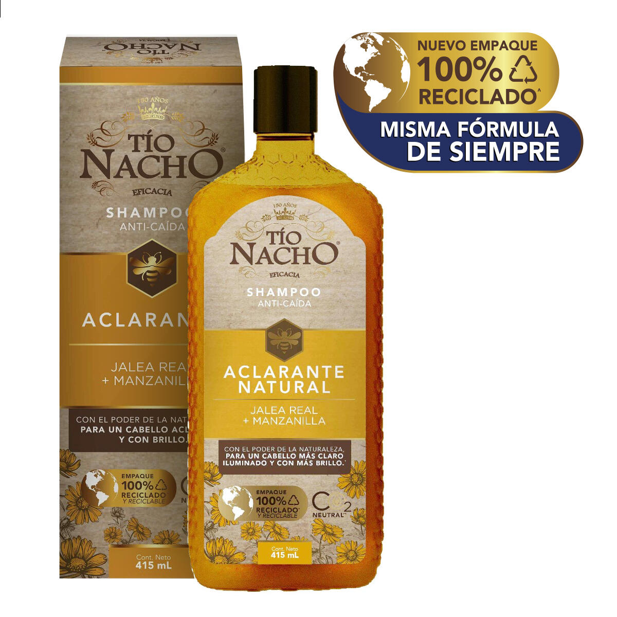 Shampoo Tio Nacho Aclarante Natural X 415 Ml