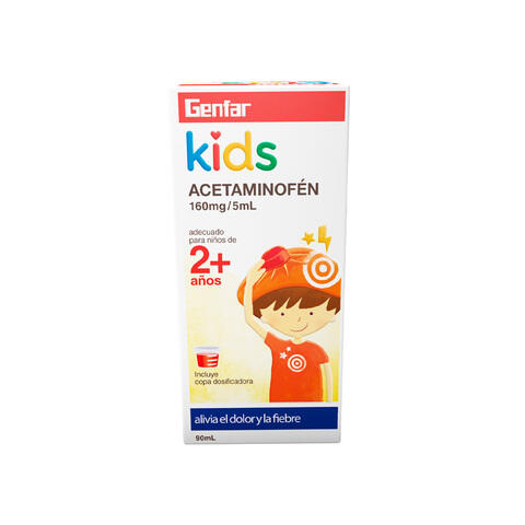 Acetaminofen Kids 160 Mg Jarabe X 90 Ml
