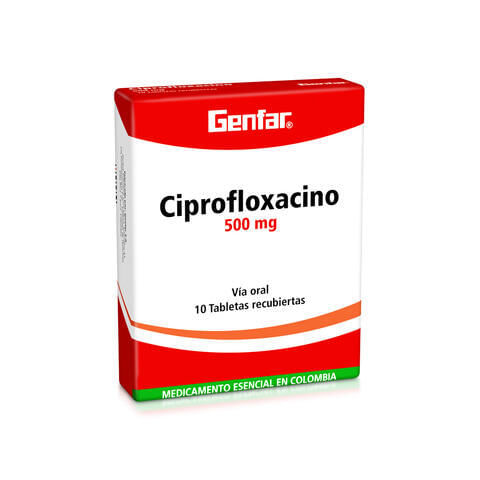 Ciprofloxacino 500 Mg X 10 Tabl