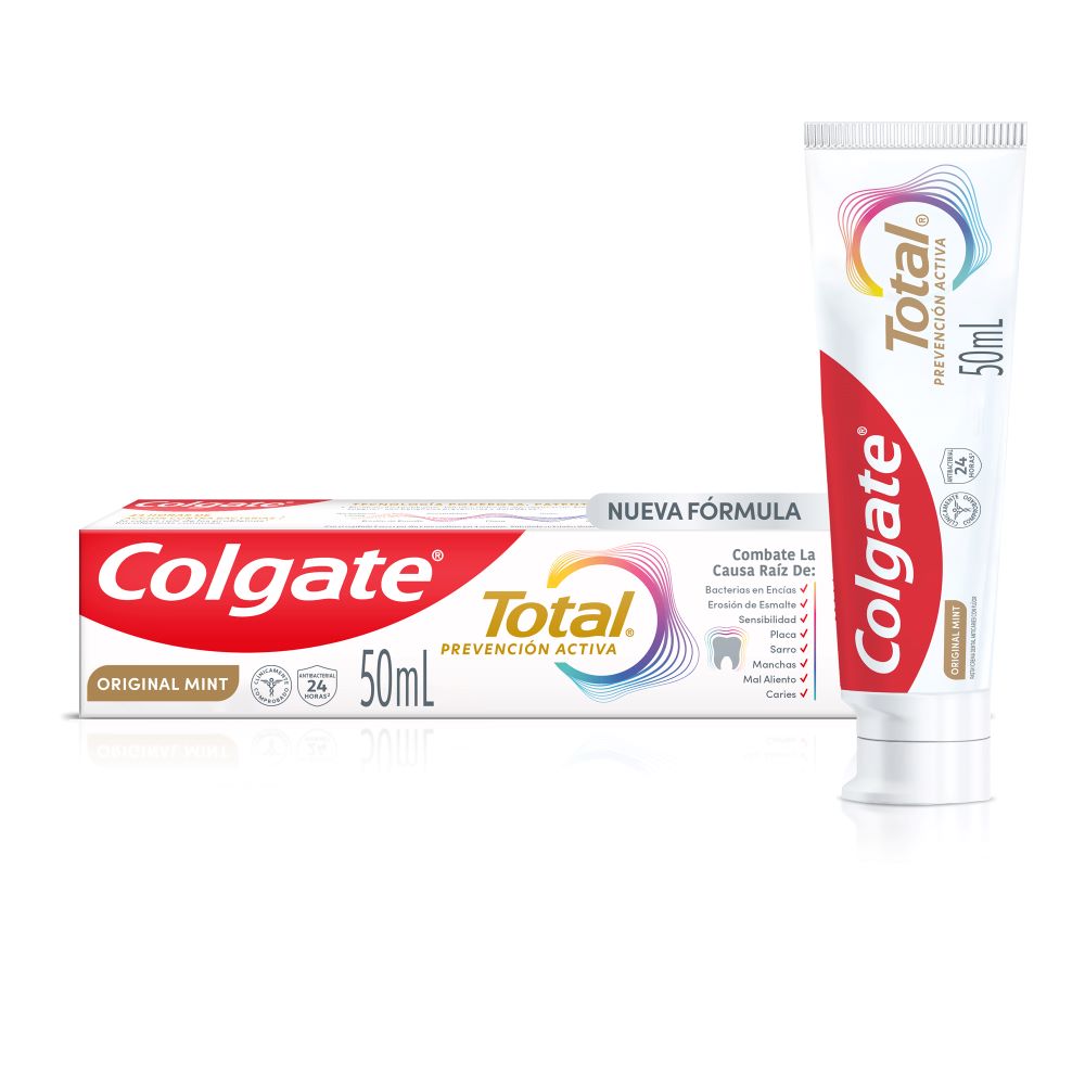 Crema Dental Colgate Total Prevencion Activa Original Mint X 50 Ml