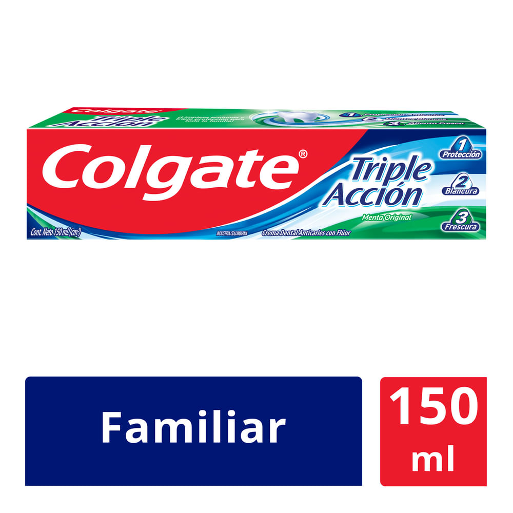 Crema Dental Colgate Triple Accion X 150 Ml