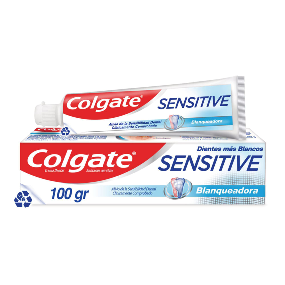 Crema Dental Colgate Sensitive Blanqueadora X 100 Ml