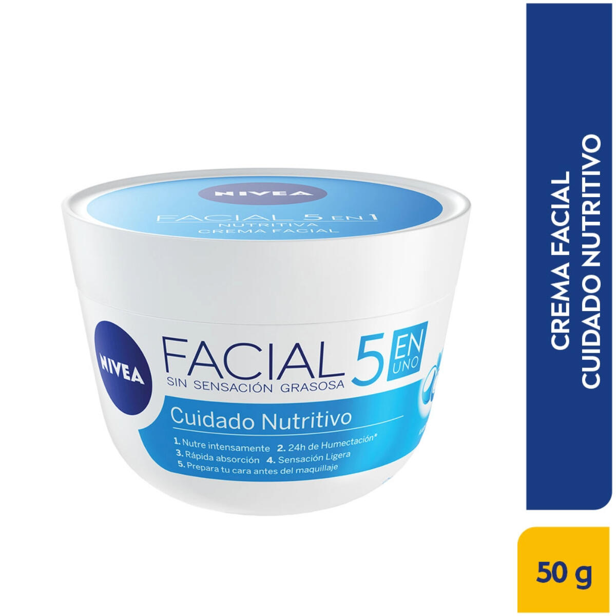 Crema Facial Nivea Cuidado Nutritivo X 50 Ml