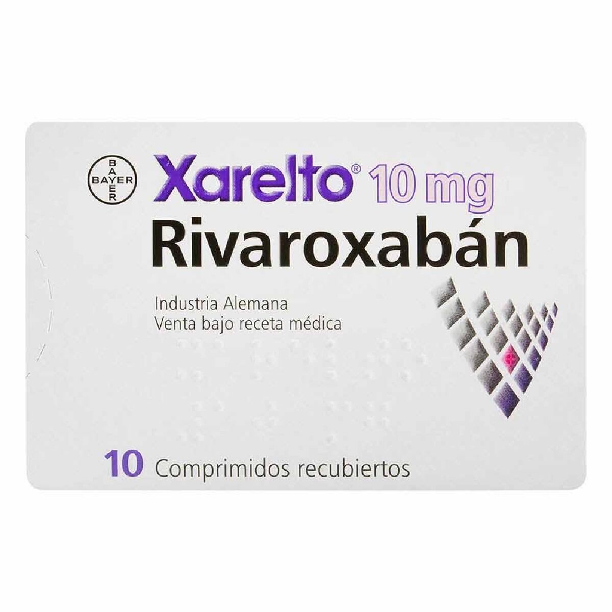 Xarelto Rivaroxaban 10 Mg X 10 Tabl