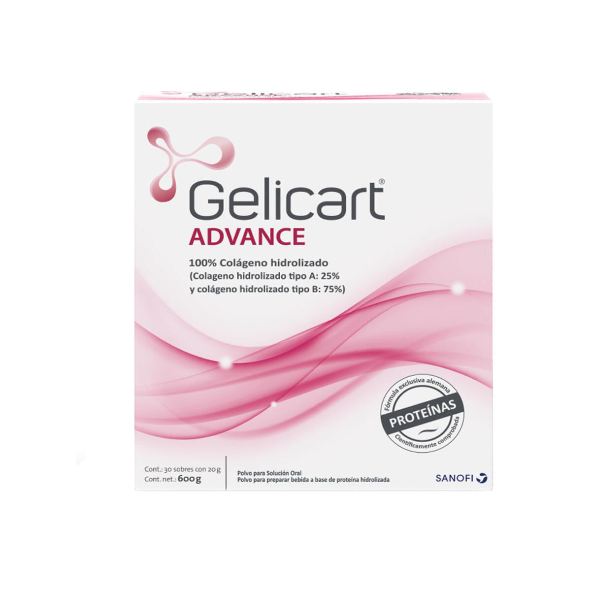 Gelicart Advance Colageno Hidrolizado Y Proteinas Activas X 30 Sobres
