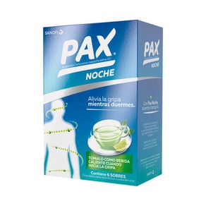 Pax Noche Limon Acetaminofen Fenilefrina/clorfeniramina X 6 Sobres